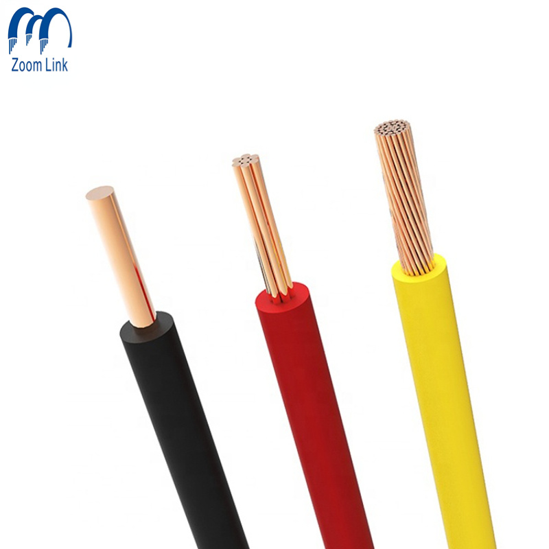 Solid Copper Conductor PVC Insulation Single Core Hook up House Electric Wire for House Wiring