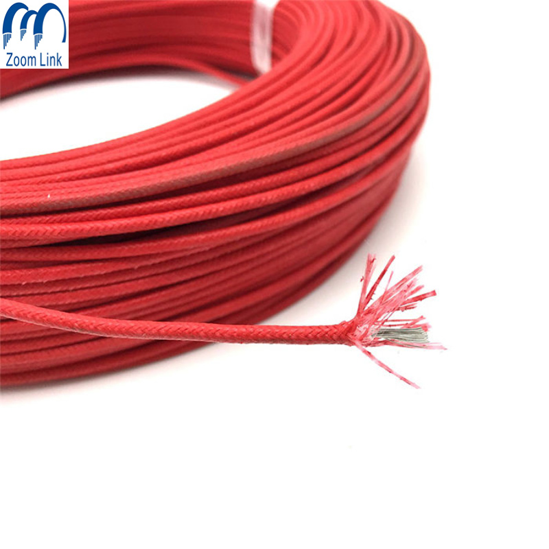 Chine 
                Câble isolé en fibre de verre UL3122 fil tressé en silicone de cuivre étamé
              fabrication et fournisseur