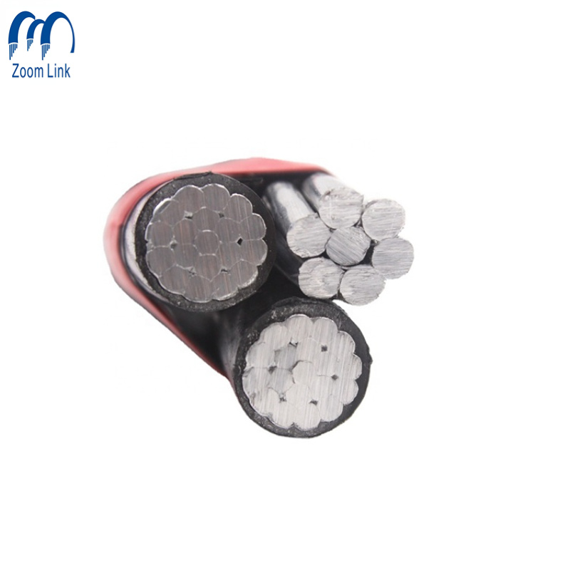 Triplex Service Drop XLPE Insulated AWG Aerial Bundled Aluminum Cable