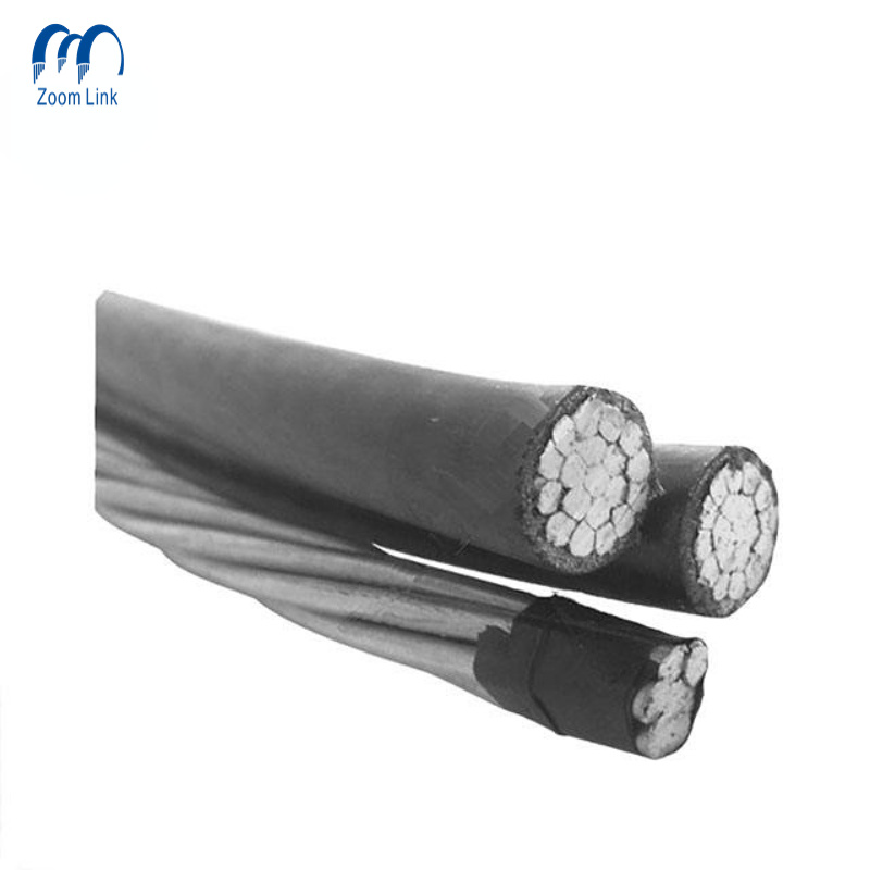 Twisted Duplex Service Drop Cable ACSR Electric Cable with XLPE Insulation