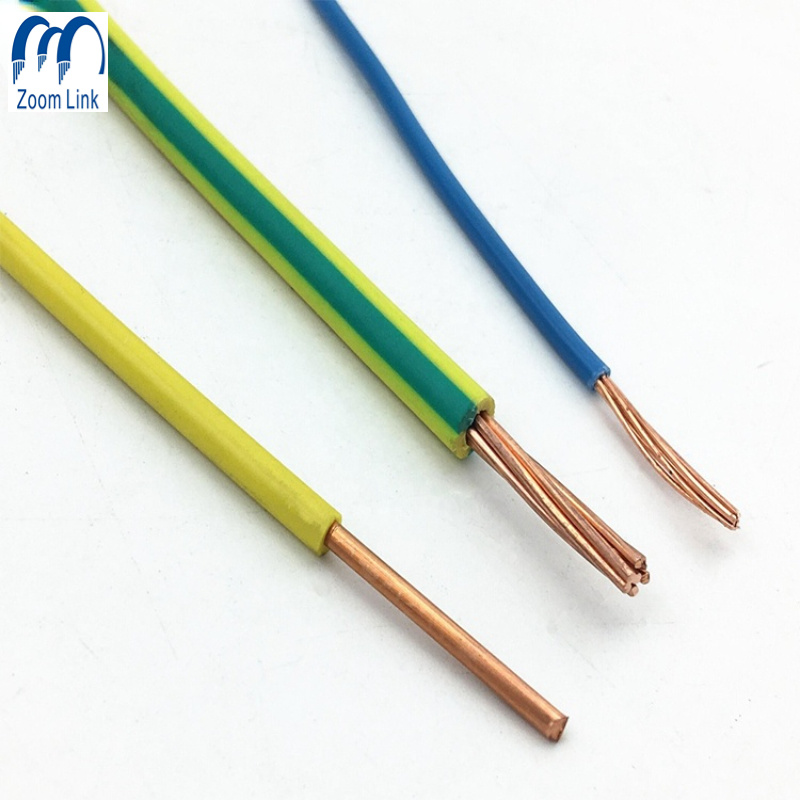
                UL1007 Solid Copper Conductor PVC Insulation Single Core Electric Wire for House Wiring
            