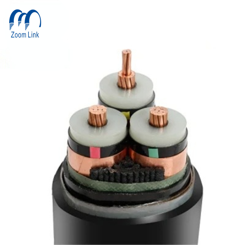 China 
                Cable de alta tensión XLPE con pantalla de cable de cobre y aluminio Vaina laminada
              fabricante y proveedor
