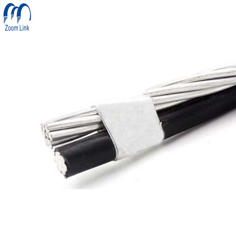 XLPE Insulated Aerial Service Drop Cable Conductor #6AWG Duplex ABC Aerial Bundle Cable