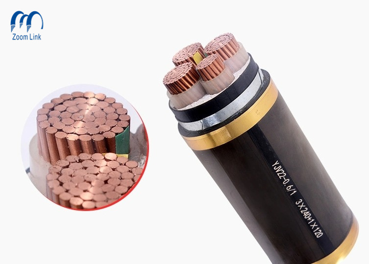 China 
                XLPE/PVC Insulated 4 Core 25mm 70mm 16mm Swa Armoured Electrical Cable
              manufacture and supplier