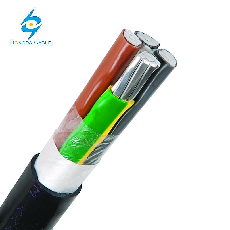 0.6/1 Kv Aluminum XLPE Power Cable 4X35mm 4X50mm 4X95mm 4X120mm Cable Axmk