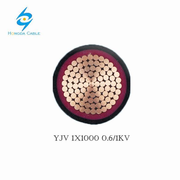 China 
                        0.6/1kv 1X1000 Copper XLPE/PVC Power Cable
                      manufacture and supplier
