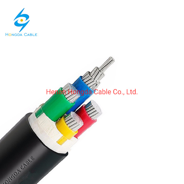 0.6/1kv 4 Core Aluminum Core Nayy-J -O Al PVC PVC Underground Power Cable 50mm 95mm