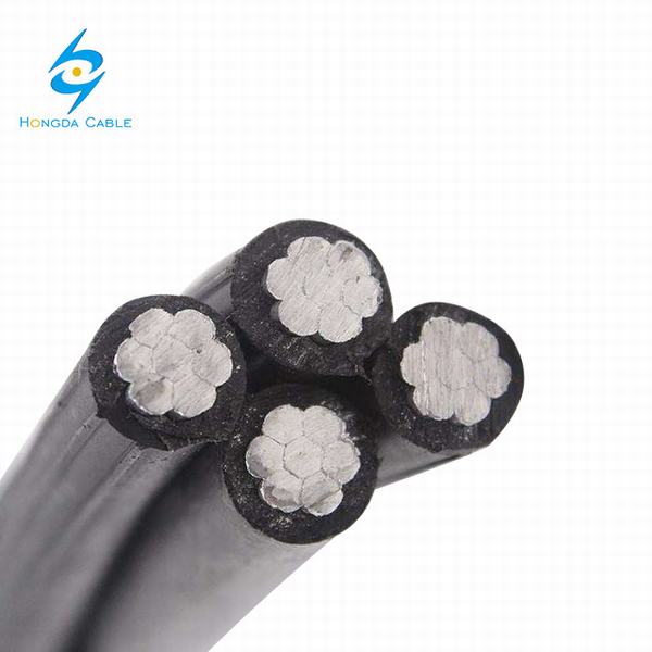China 
                        0.6/1kv Aluminum Core 4X35mm 4X95mm PVC Insulation 4 Core ABC Electrical Cable
                      manufacture and supplier
