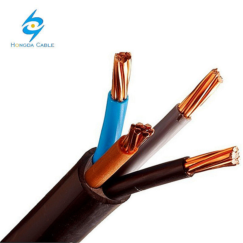 
                Многожильный кабель питания 0.6 кВ для подземных работ 4X25 мм 4x35 мм N2xy Nyy Yjv Небронированный медный электрический кабель
            