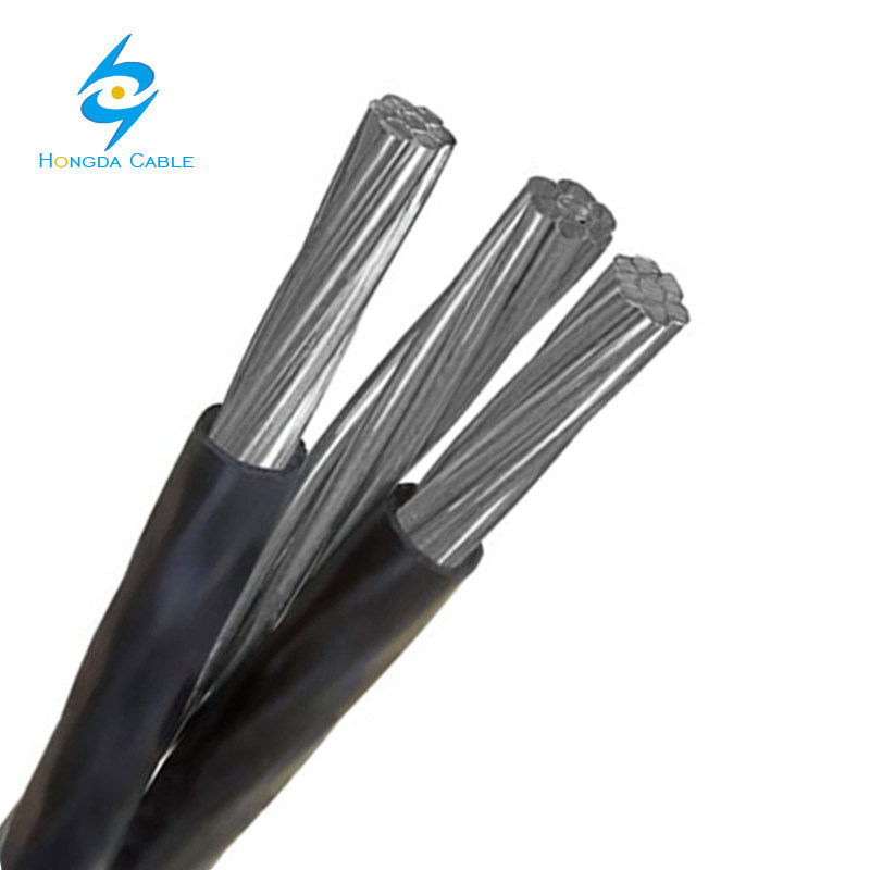 
                1/0-1/0-1/0 Neritina Aluminium Triplex Overhead Neutral-Unterstützter Multiplex-Leiter Service Drop Kabel
            