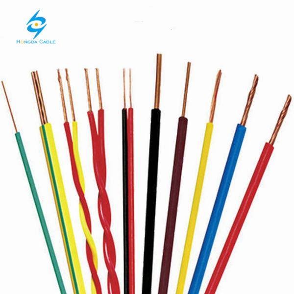 China 
                                 1,5 mm2 de 2,5 mm2 Conductor de cobre recubierto de PVC de cable eléctrico cable de tierra para la construcción                              fabricante y proveedor