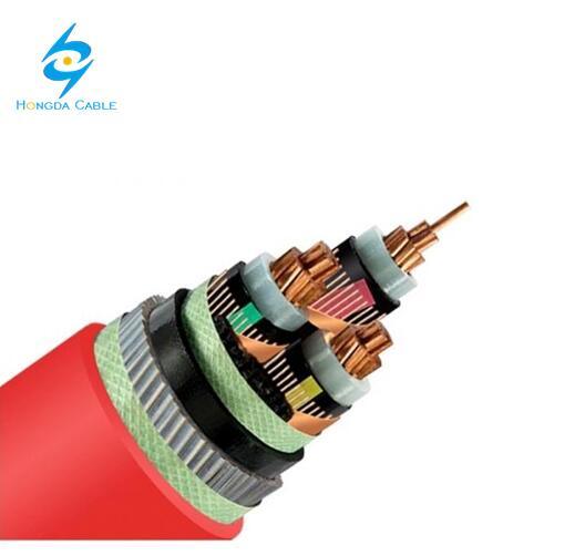 
                                 11kv 33kv Cu/XLPE/PVC/swa/PVC 3 X 150 souterrain de câble en polyéthylène réticulé                            