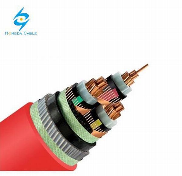 Cina 
                                 11kv Cu/XLPE/PVC/Swa/PVC 3 x cavo elettrico 150                              produzione e fornitore