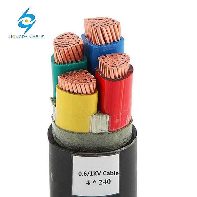 China 
                                 120mm 95mm cable de cobre Precio por metro 4 Core XLPE Cable PVC                              fabricante y proveedor