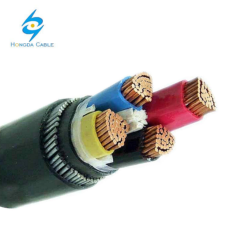
                185mm 4 Core cable de acero de cobre para exteriores armado XLPE Swa Cable eléctrico
            