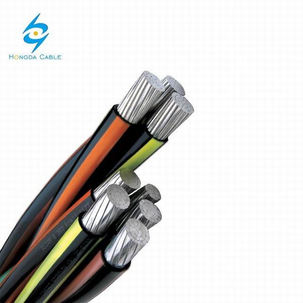 1kv XLPE Insulated ABC Cable, 4 Core Aerial Bunched Cable for Overhead Construction