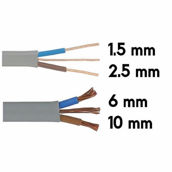 
                                 1mm 1,5 mm 2,5 mm 4mm 6mm 10mm 300/500V núcleo múltiple Cable eléctrico de cobre                            