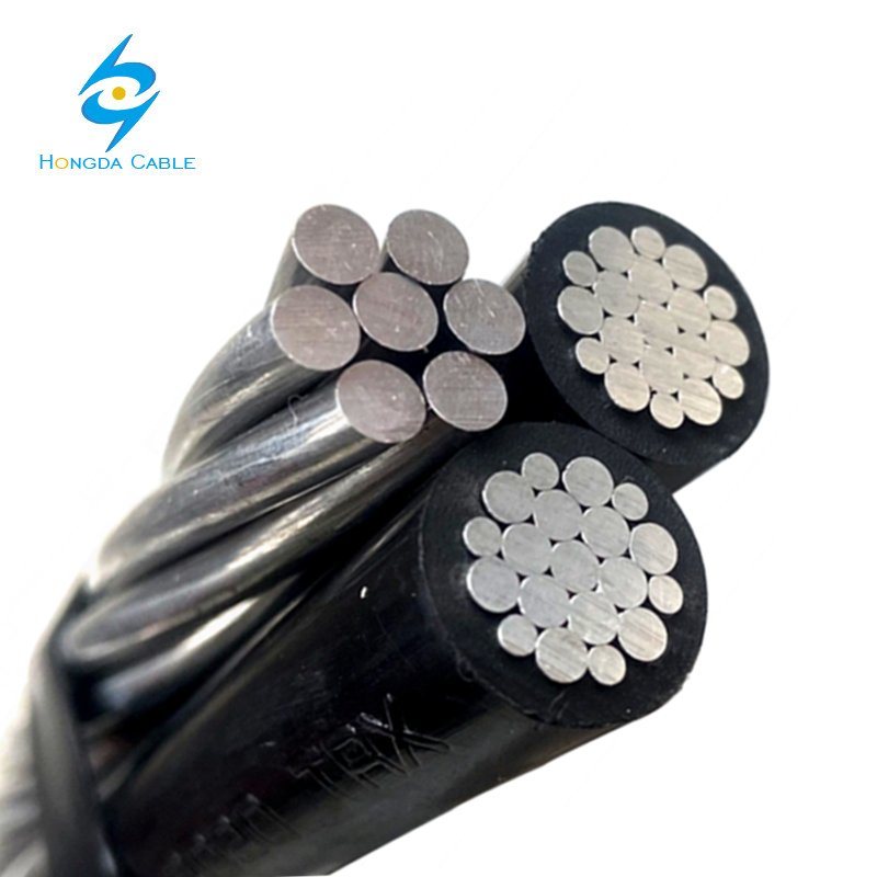 China 
                2/0-2/0-2/0 Dungeness Aluminum Triplex Overhead Neutral-Supported Multiplex Conductor Service Drop Cable
              manufacture and supplier