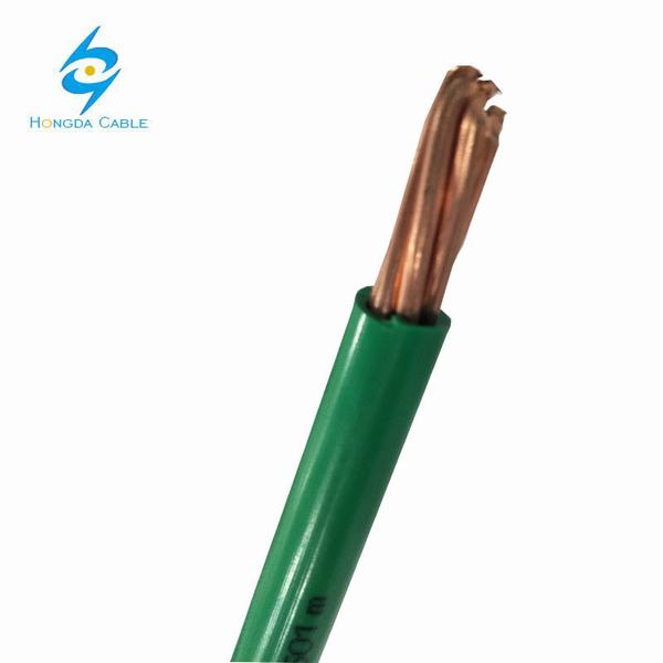 China 
                        2/0 AWG Green Color Ground Straned Copper Cable
                      manufacture and supplier