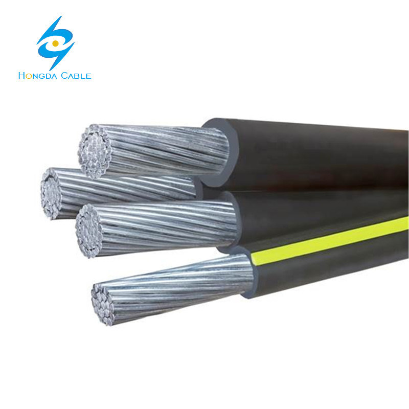China 
                2-2-2-4 Dyke Quadruplex Wire Aluminum Conductor Underground Direct Burial 600V Urd
              manufacture and supplier