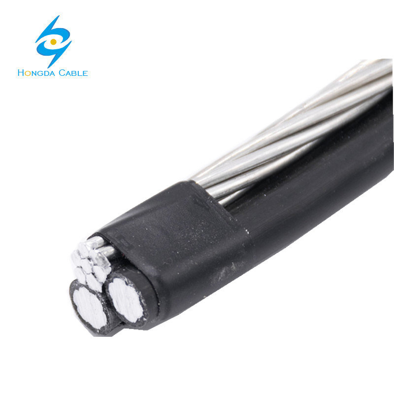 2-2-2 Clam Aluminum Triplex Overhead Neutral-Supported Multiplex Conductor Service Drop Cable