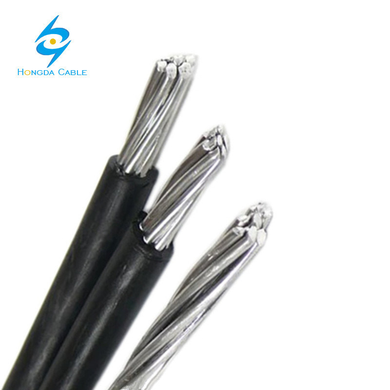 China 
                2-2-2 cable de caída de servicio de aluminio de Camarones Triplex Overhead Neutral-soportado Multiplex Conductor
              fabricante y proveedor