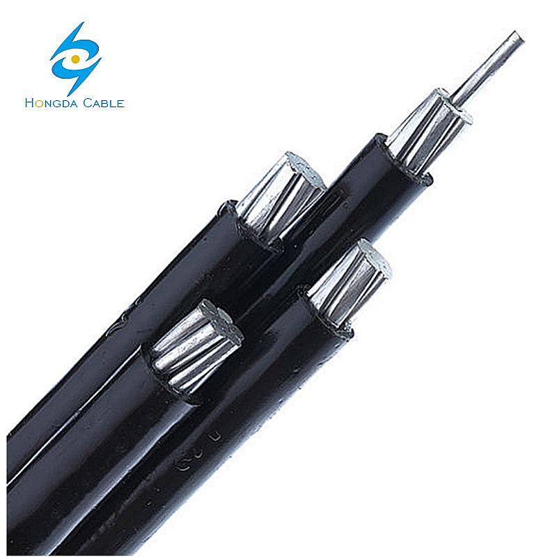 China 
                                 2 AWG 4AWG Alambre de aluminio enterramiento directo Quadruplex Cable Cable de servicio                              fabricante y proveedor