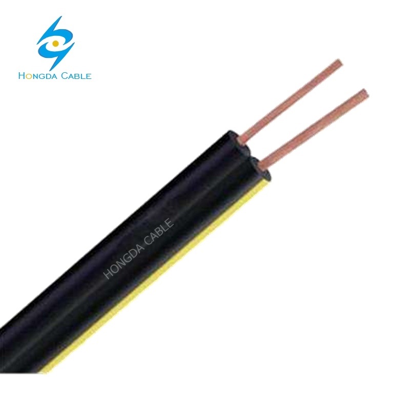 China 
                2 Core 0.8mm Outdoor Telephone Cable Twin Flat Speaker Cable PE/PVC Insulated
              manufacture and supplier