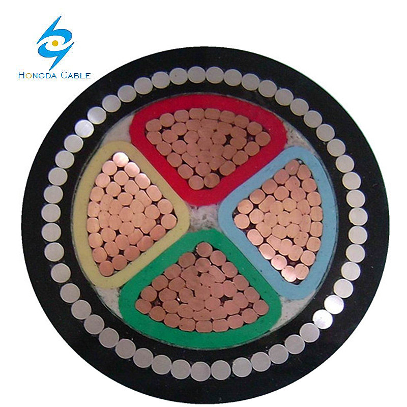 240mm 4 Core Outdoor Copper Steel Wire Armoured Swa Electrical Cable Wire