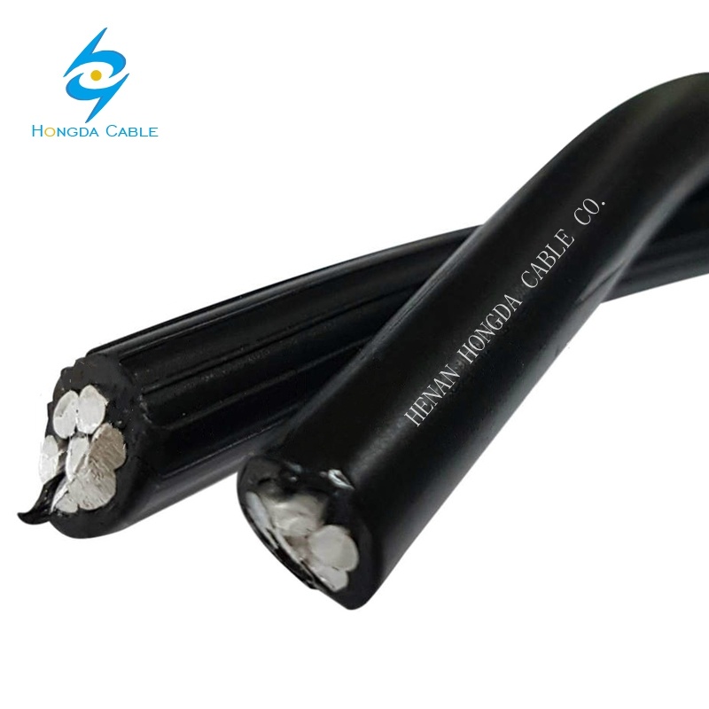 Chine 
                Câbles de branchement duplex 2X6AWG 2X16mm2 câble aluminium/XLPE
              fabrication et fournisseur
