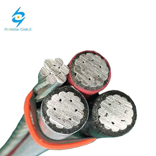 
                3+1 Core Quadruplex 2/0 1/0 AWG Service Drop Aluminum ABC Cable
            