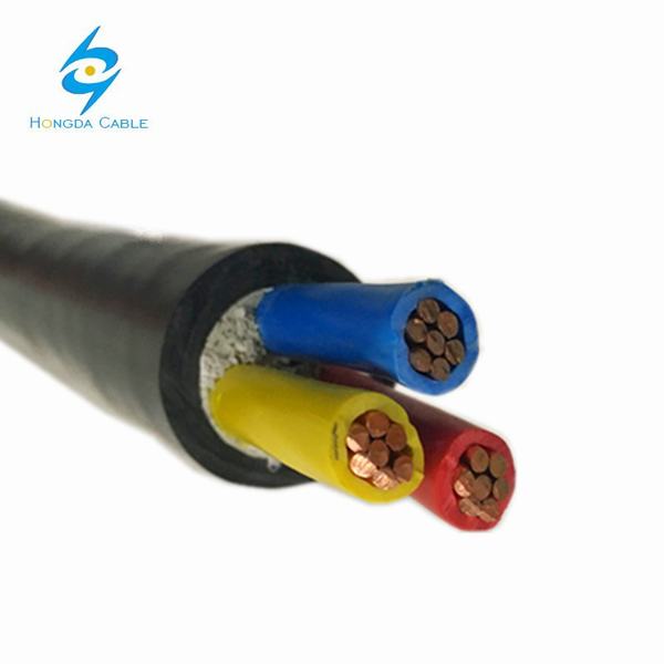 3 Core 25mm Nyy Copper Conductor Cable PVC Electrical Cable 3X25mm
