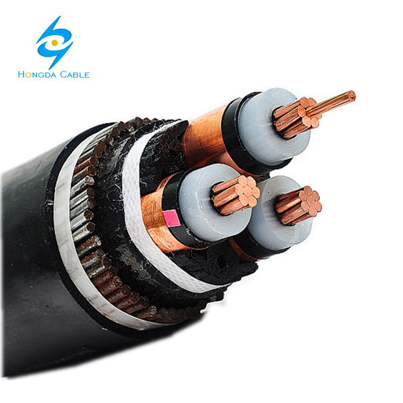 China 
                3 Core Copper Conductor Medium Voltage XLPE Insulated Power Cable
              manufacture and supplier