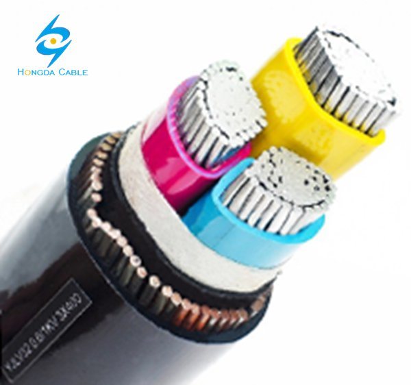 3 Cores Aluminum Conductor 240sqmm Steel Wire Armoured Power Cable