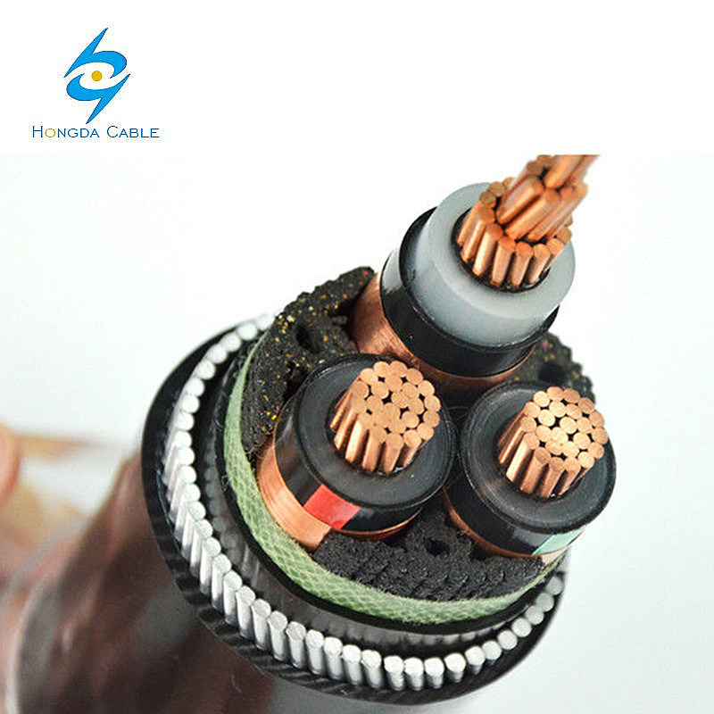 33kv Electric Cable Underground 3c X 95mm2 Cu/XLPE/Cts/PVC/Swa/PVC Power Cable