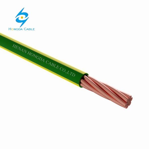 Chine 
                                 35mm vert & jaune Conducteur en cuivre multibrins isolés le câble de masse                              fabrication et fournisseur