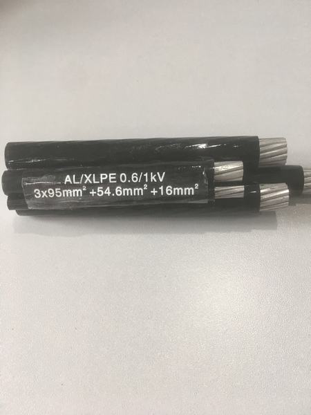 3X95+54.6+16sqmm Aluminum Electrical XLPE/PVC/PE Insulated ABC Cable