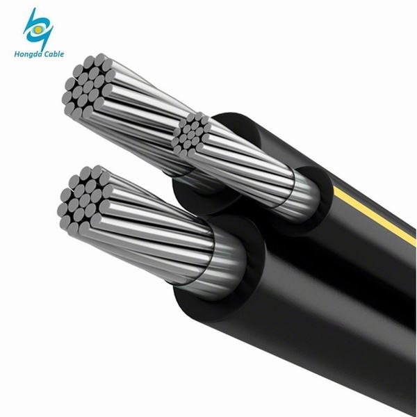 China 
                                 ABC 4/0AWG 3 Phasen-Torsion-Aluminiumduplexluftbündel-obenliegendes Kabel                              Herstellung und Lieferant