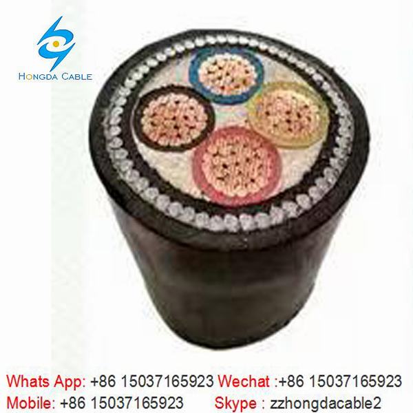 4*300 Steel Wire Armored Cable Cu/XLPE/PVC/Swa/PVC Armored Cable