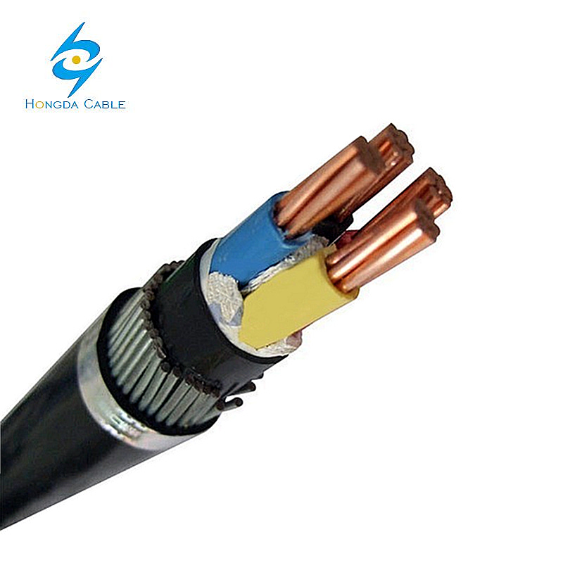 China 
                Cable de alimentación blindado de 4 núcleos 120mm 240mm cables Cu/Swa/XLPE/PVC
              fabricante y proveedor