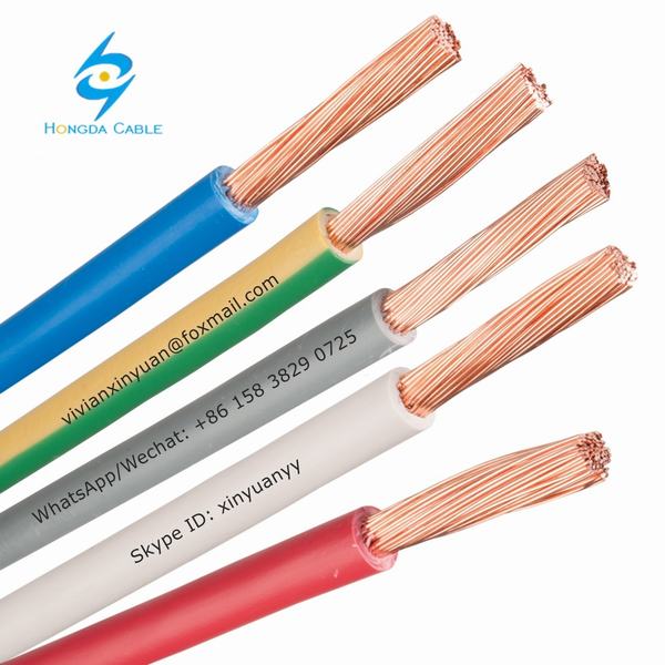 China 
                        450/750 V PVC Insulated Copper Conductor H07V2-K Electric Wire Cable
                      manufacture and supplier