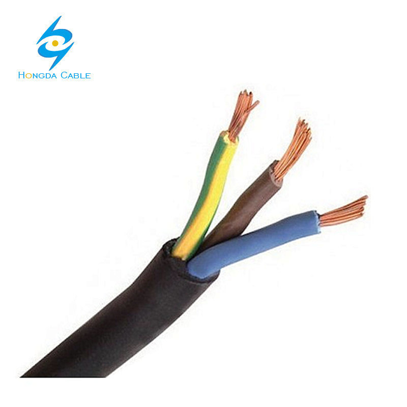China 
                450/750V de 3 núcleos de cobre flexible de 1,5 mm de aislamiento de PVC de 2,5 mm cable de revestimiento de PVC
              fabricante y proveedor