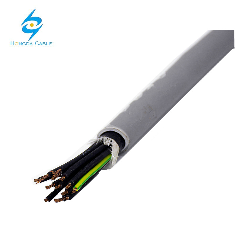 
                450/750V Kvv Kvvr 7 19 24 núcleos de 1,5 mm 2,5 mm de cable de control flexible de PVC sólido
            