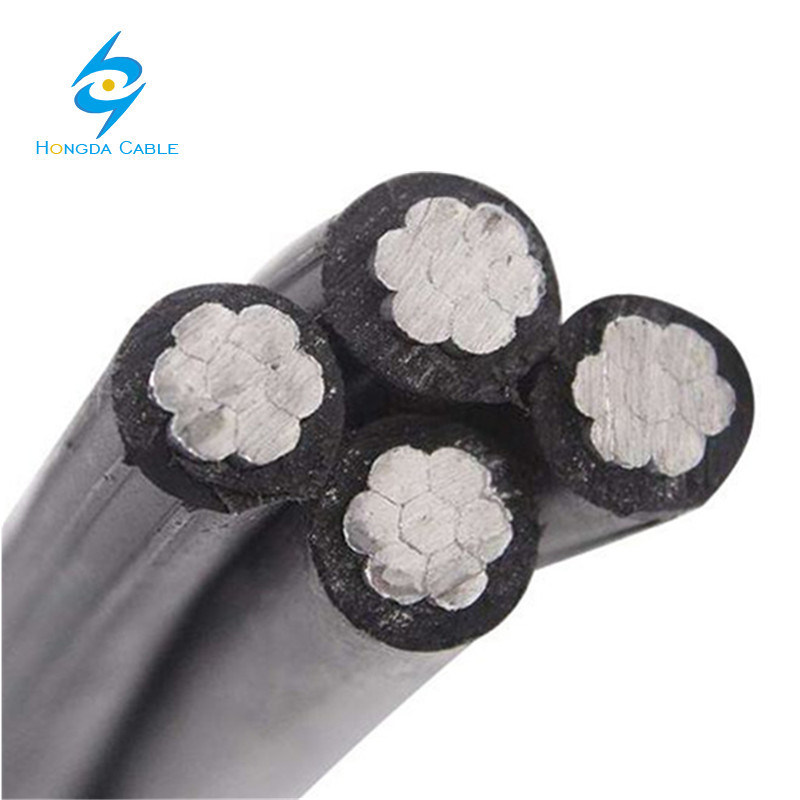 4X50+16mm2 4X35+16mm2 2X16mm2 Overhead Aerial Bundle Cable Aluminum Twisted Cable Lxs