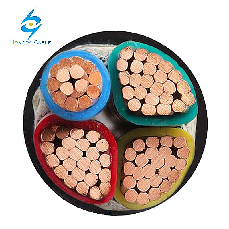4c 16mm2 PVC Insualted Copper Core Nyy Yky VV Electrical Cable