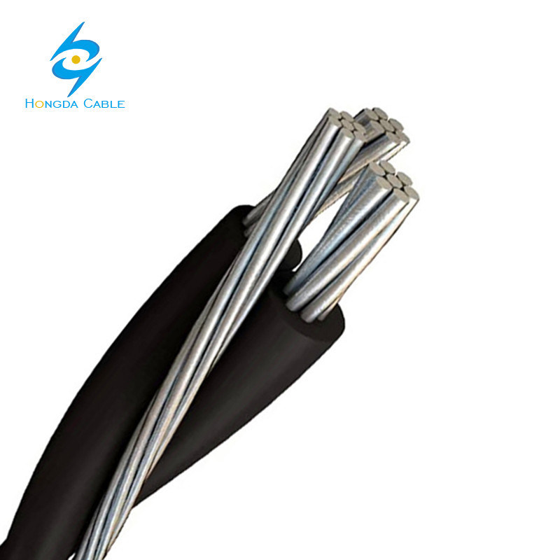 
                6-6-6 câble de branchement de service multiplex de type Triplex en aluminium Voluta, prise en charge neutre
            