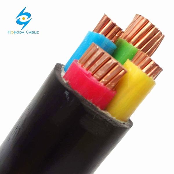 China 
                                 600V 4x25mm 4x50mm 4x95mm 4x120mm cable de alimentación de PVC Nyy                              fabricante y proveedor