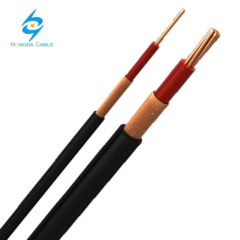 600V 8AWG Copper Conductor PVC Insulation Low Density Polyethylene Concentric Wire and Cable