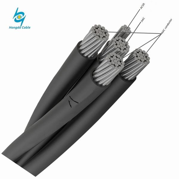 China 
                        600V AAC XLPE Aerial Bundle Duplex Overhead Electric ABC Drop Cable 16mm
                      manufacture and supplier