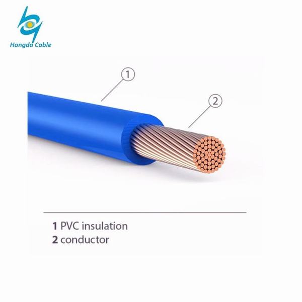 Chine 
                                 600V Type de cuivre isolés de PVC Thw Tw Electro câble métallique                              fabrication et fournisseur